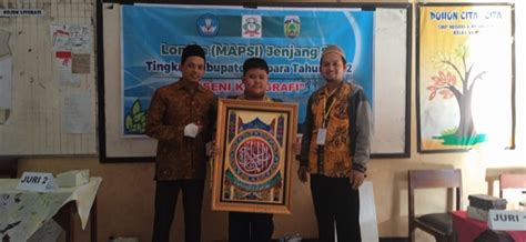 Membanggakan SDM Kriyan Juara Umum Mapsi Kaligrafi Kabupaten Jepara