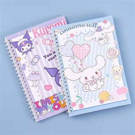 Anime Sanrio Kuromi Ins A Notebooks Kawaii Cinnamoroll My Melody