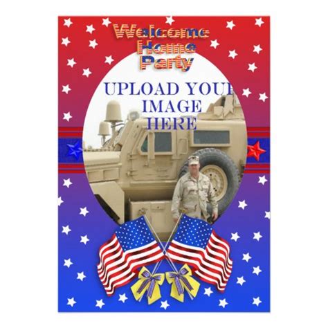 Welcome home Military Invitation 5" X 7" Invitation Card | Zazzle