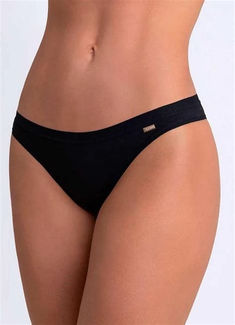 Calcinha Tanga Loba 40354 001 9990 Preto Meias Sao Jorge