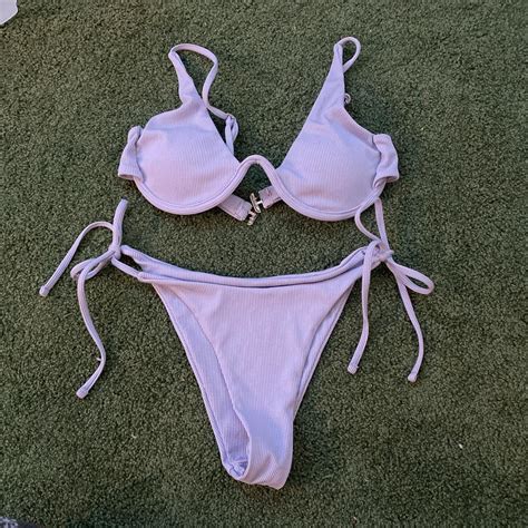 Purple Wired Bikini Depop