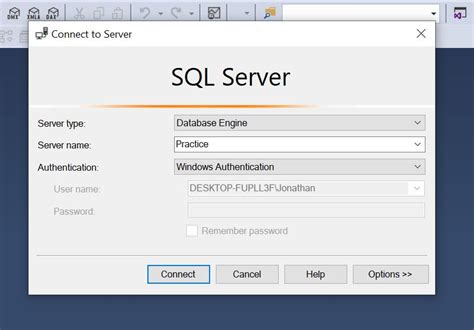 Ssms How To Connect Sql Server Management Studio V18 5 To Localhost