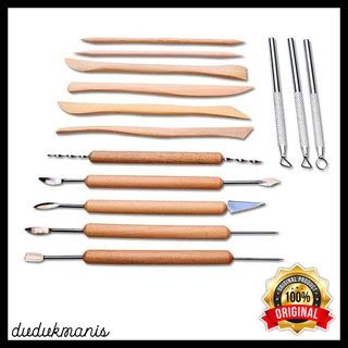 Jual Peralatan Set Pisau Ukir 14 In 1 Alat Ukir Tanah Liat Crafting Art