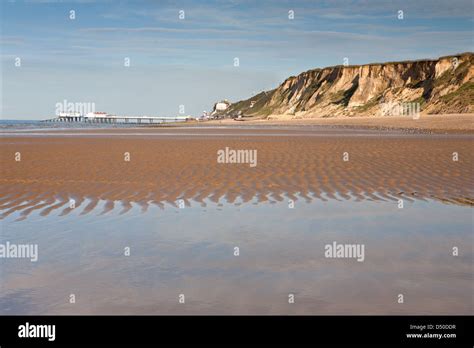 Uk England Cromer Norfolk Seaside Beach Town Holiday Stock Photo