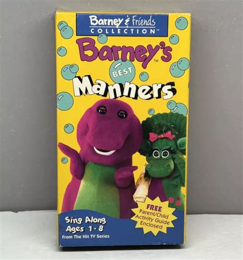 Barney Friends Collection Best Manners Vhs Video Tape Sing Along Song