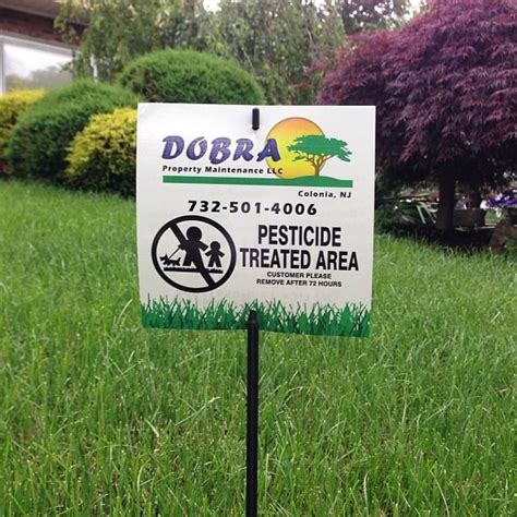 Pest Control Pesticide Yard Signs