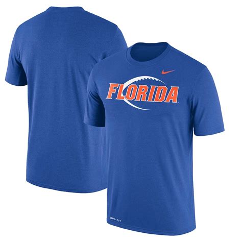 Mens Nike Royal Florida Gators Football Icon Legend Performance T Shirt