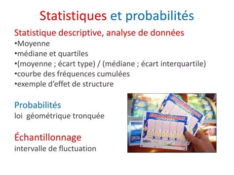 PPT Statistiques et probabilités PowerPoint Presentation free