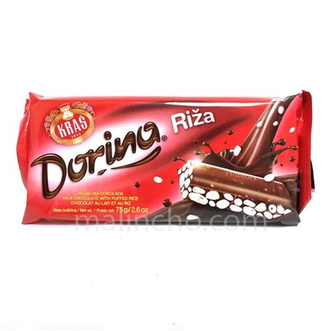 Kras Dorina Chocolate Bar With Puffed Rice 75g