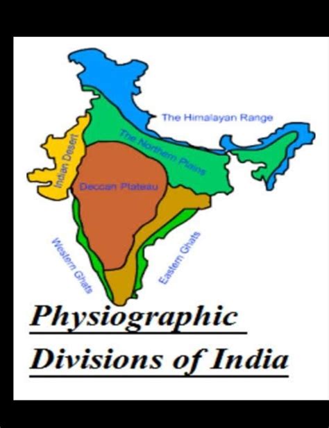 On The Outline Physical Map Of The India Mark And Label The Following