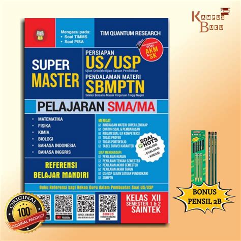 Jual BUKU UJIAN KELAS 12 Super Master Persiapan US USP Dan Pendalaman