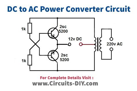 Dc To Ac Power Converter Using 2sc5200 Transistor