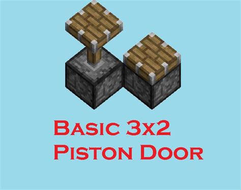 3x2 Piston Door Minecraft Project