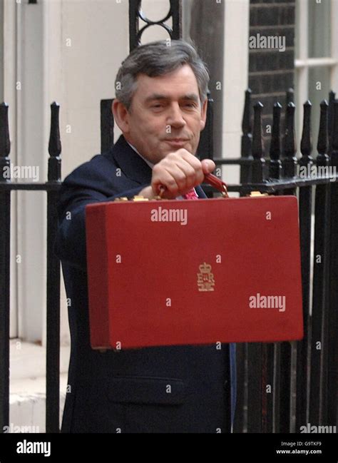 Britain S Chancellor Of The Exchequer Gordon Brown Leaves Number