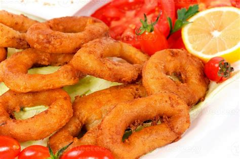 Fried Calamari Rings 23275556 Stock Photo At Vecteezy