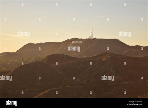 Hollywood Sign At Sunset Stock Photo Alamy