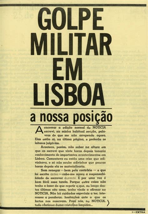 ComJeitoeArte O 25 de Abril de 1974 nos jornais e revistas da época