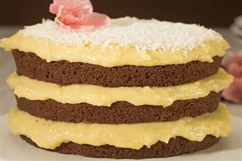 Receita De Bolo Pelado De Coco Naked Cake Receitas Brasileiras