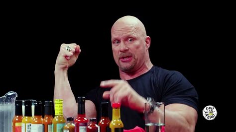 Stone Cold Steve Austin Puts The Stunner On Spicy Wings Hot Ones