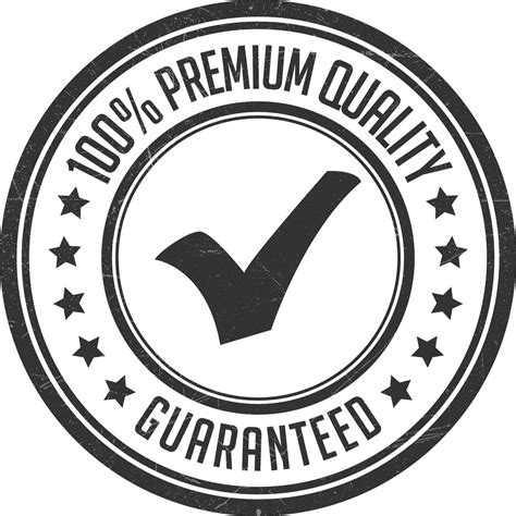 Quality Control Approved Stamp Badge Icon Seal Emblem Quality