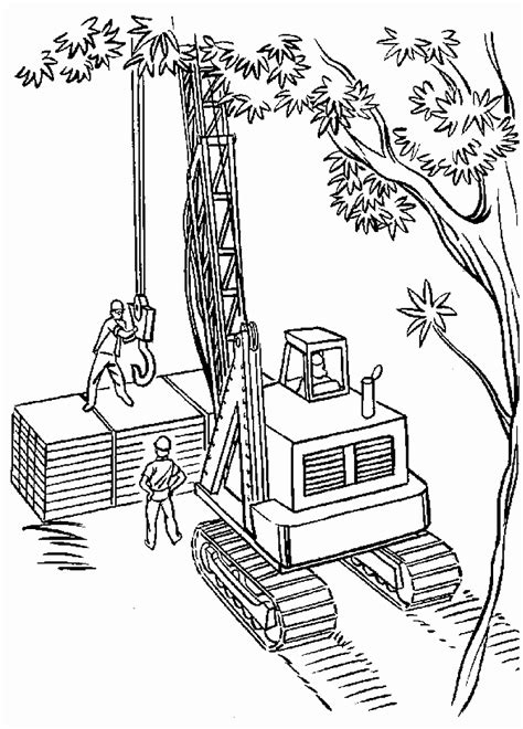 Construction Printable Coloring Pages