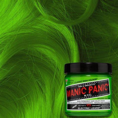 Manic Panic Electric Lizard Vegan Semi Permanent Neon Green Hair Color