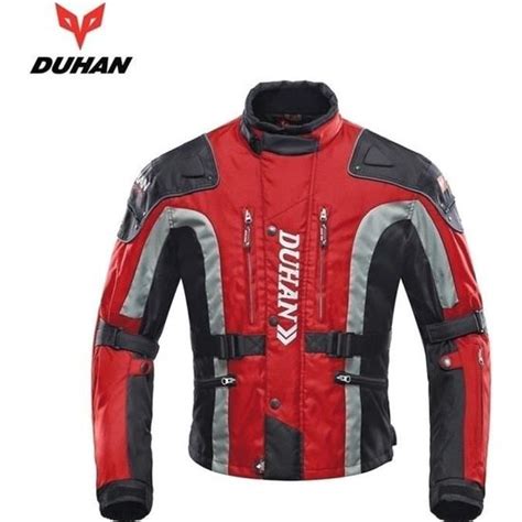 DUHAN Moto Blouson Pour Homme Moto Manteau Veste Motocross Blouson