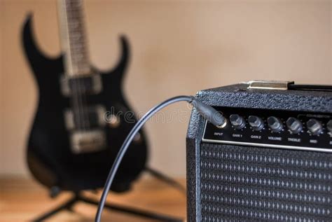 Plugged Guitar And Amp Stock Photo Image Of Isolated 125567312