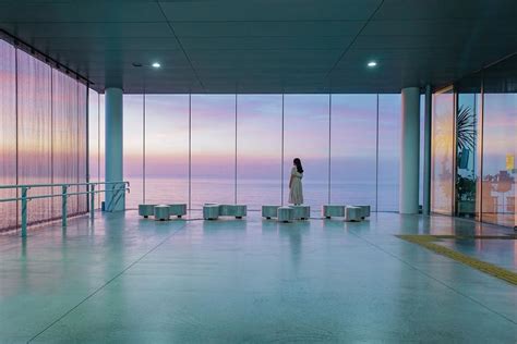 Japans Jr Hitachi Station Glass Box Train Station With Sea Views