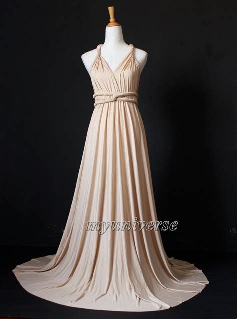 Champagne Bridesmaid Dress Wrap Convertible Dress Infinity Etsy