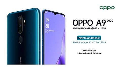 Spesifikasi Dan Harga Oppo A9 2020 Ponsel Terbaru Oppo Dengan 4 Kamera