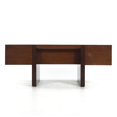 Roger Sprunger For Dunbar Mid Century Ebonized Oak Executive Desk