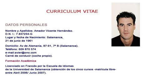 El Blog De Vicente Como Hacer Un Curriculum Vitae Atrayente