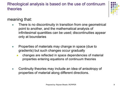 Introduction To Rheology Ppt