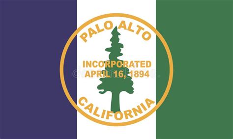 Flag Of Palo Alto City California Stock Vector Illustration Of Vector