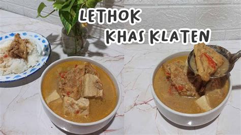 RESEP LETHOK TEMPE KHAS KLATEN YouTube