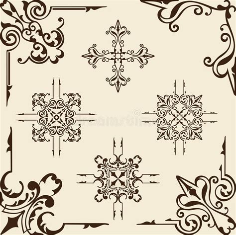 Old Corner Art Stock Vector Illustration Of Growth Acanthus 43663635