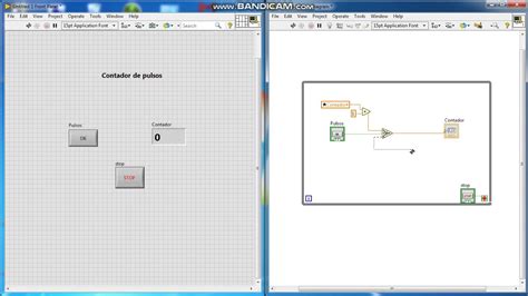 LABVIEW 2 Contador De Pulsos 1 YouTube