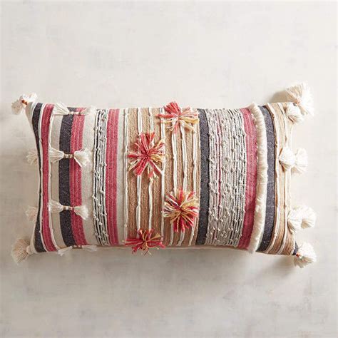 Pier 1 Imports Tufted Textured Striped Pillow