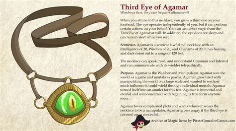 Third Eye Of Agamar Dungeons And Dragons Homebrew Dungeons And