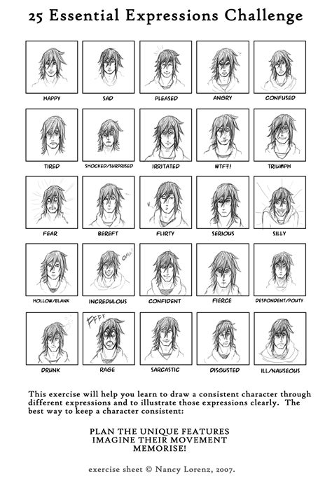 25 Expressions Challenge By Hazu Haze On Deviantart