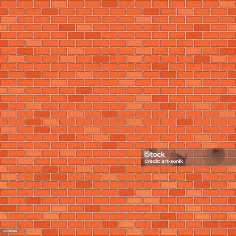 Seamless Red Brick Wall Stock Illustration Download Image Now Pattern Wall Building