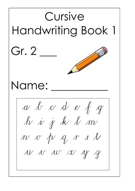 Second Grade Cursive Handwriting Worksheets