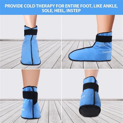 Comfpack Foot Ice Pack For Plantar Fasciitis Relief Hot Cold Therapy Gel Wrap For Ankle