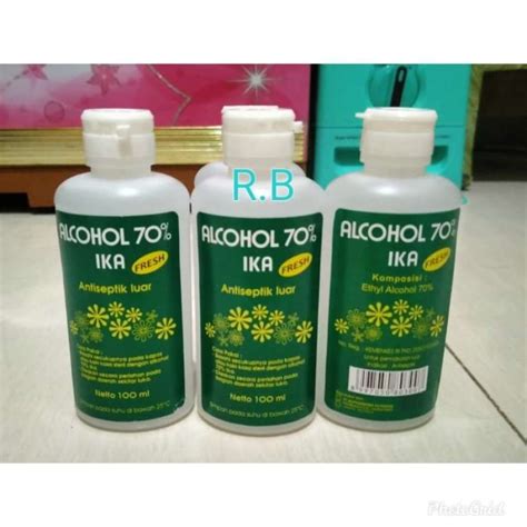 Jual IKA Alcohol 70 Fresh 100ml Alkohol Antiseptik Luar Di Seller Ella