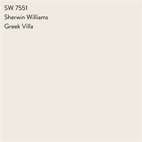 Sherwin Williams Greek Villa A Warm White Paint Color