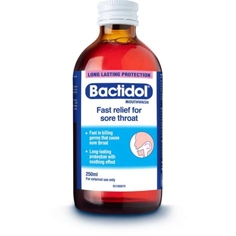 Bactidol Mouthwash 250ml Bactidol Guardian Singapore