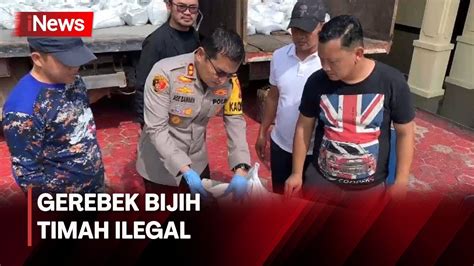 Polisi Gagalkan Dugaan Penyelundupan 273 Karung Bijih Timah Di Bangka