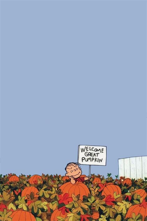 Recreated Great Pumpkin Charlie Brown Iphone Wallpaper Halloween Wallpaper Cute Halloween