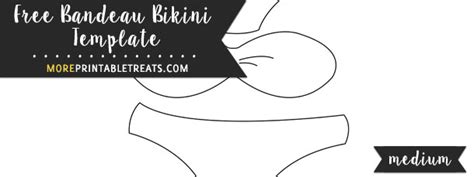 Bandeau Bikini Template Medium